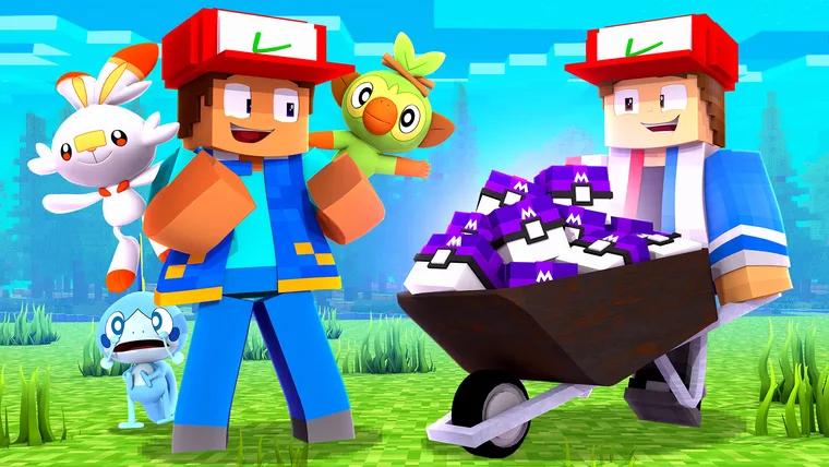 Thumbnail de MINECRAFT feita pela Karl TS