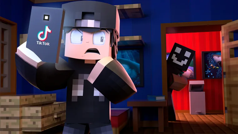 Thumbnail de MINECRAFT feita pela Karl TS