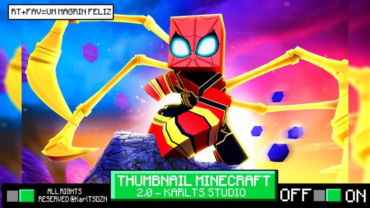 Thumbnail de MINECRAFT feita pela Karl TS